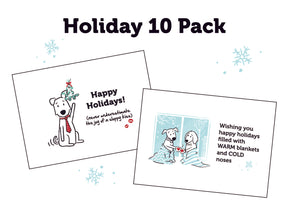 Happy Holidays Card Bundle: 10 Pack